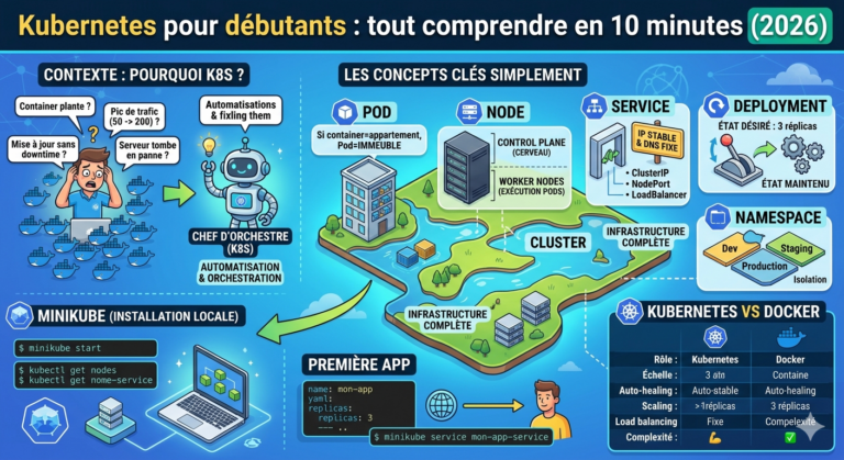 Kubernetes pour débutants : comprendre l'orchestration en 10 minutes