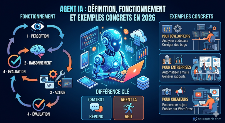 Agent IA : qu’est-ce que c’est et comment ça marche en 2026 ?