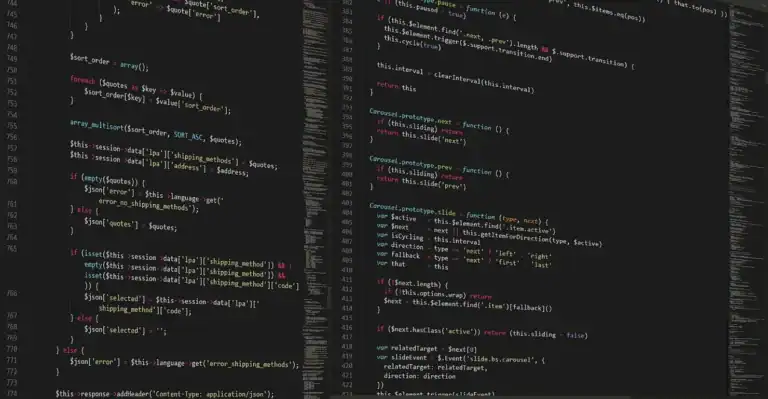 IDE Écran de code avec coloration syntaxique illustrant un environnement de développement moderne